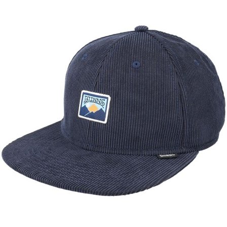 Djinns - Blå snapback Keps - 6p Truefit Cord Mountains Navy Snapback @ Hatstore