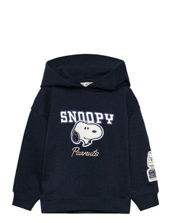 Mango Hooded Snoopy Sweatshirt - Navy - 3-4