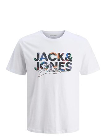 Jack & Jones Jjgeplas Tee Ss Crew Neck Mni - White - 116