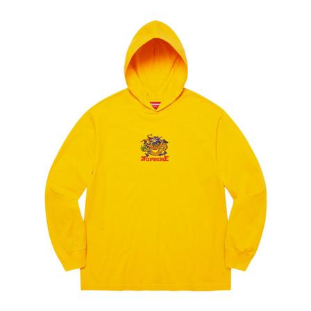Supreme Hoodies gul, Herr, Herr, Storlek: L