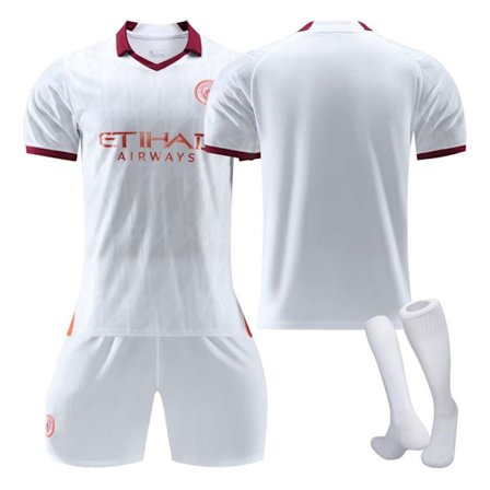 Manchester City borte 2324 trening sports jersey sett egnet for barn og voksne fotballdrakter