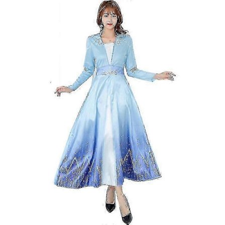 Elsa Klänning För Kvinnor Frozen Elsa Prinsessklänning Elsa Drottning Klänning Vuxen Halloween Cosplay Elsa Kostymer BSSM