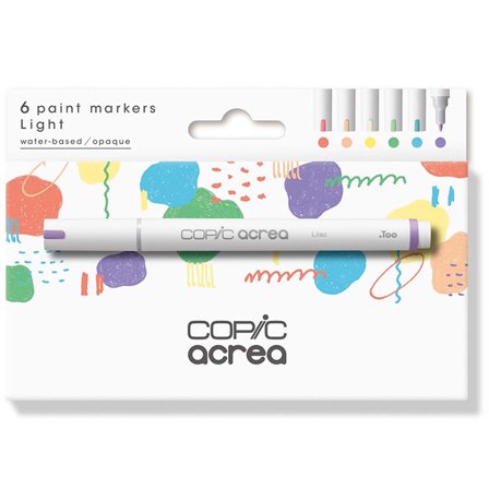 Acrea Paint Marker Set of 6 Light Colours