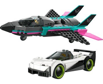 LEGO City Jetplan mot bil 60489