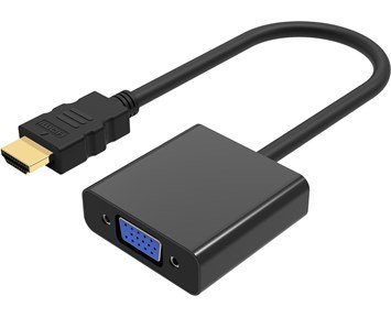 Andersson HDMI M - VGA F - HDMI till VGA-adapter med 3,5 mm-utgång