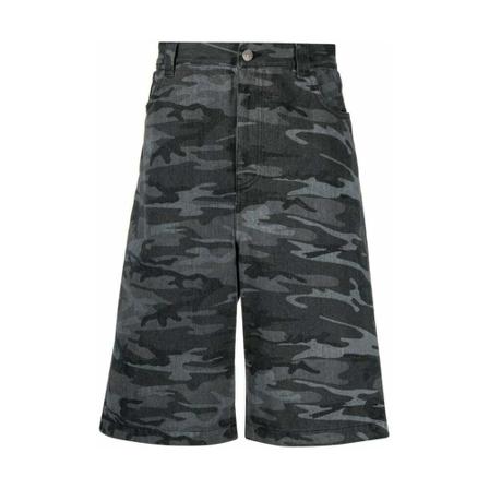 Balenciaga, Shorts denim Grijs, Heren, Maat:W30,Camouflage
