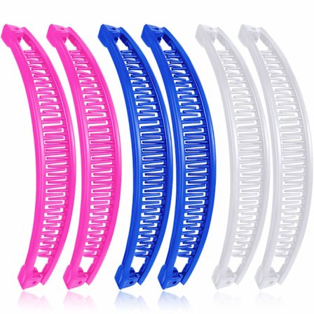 6 kappaletta Clincher-kampoja Banaaniklipsit Banaaniklipsipidike Hiukset Fishta