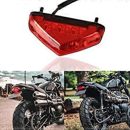 Motorsykkel LED Brems Baklys Skiltlys 12V Universal Motorsykkel Stopp Kjørelys for Quad ATV Dirt Bike Custom Chopper Street Bike