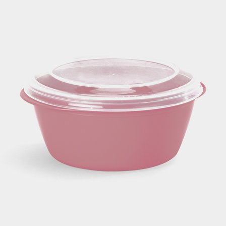 Eväsrasia Nordiska Plast Everyday Pyöreä, läpinäkyvä/vanha roosa, 500 ml