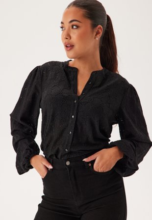 BUBBLEROOM Long Sleeve Button Blouse Klær