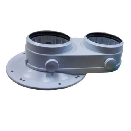 Kit sdoppiato scarico fumi Vaillant ø 80/80 sdoppiatore per caldaie a condensazione