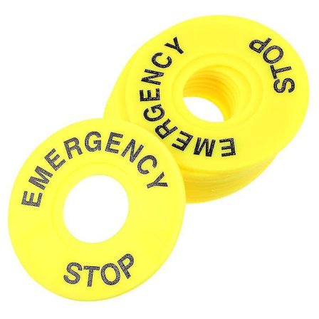 10 st Nödstoppsskyltar