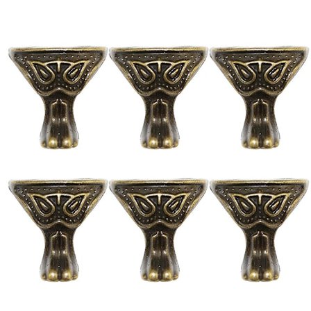 20 stk. 28x27mm møbelstøttefødder dyreformet zinklegeringskasseben sofa dekoration tilbehør mørkegrøn (M, som vist på billedet)