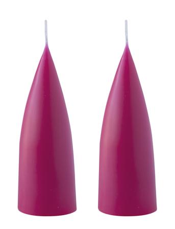 Hand Dipped C -Shaped Candles, 2 Pack Home Decoration Candles Block Candles Pink Kunstindustrien