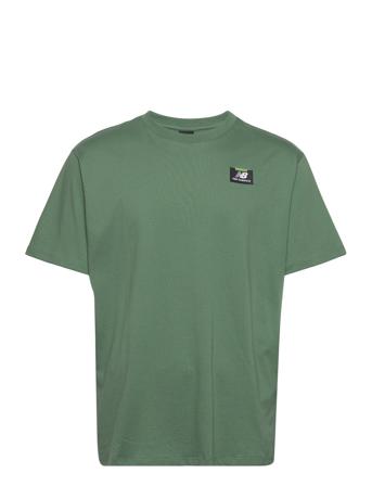 Nb At Graphic 1 T-shirts Short-sleeved Vihreä New Balance