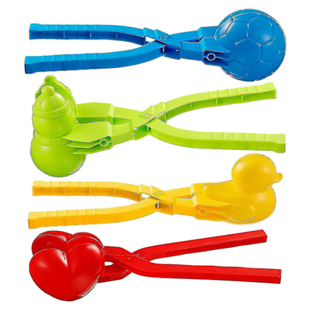 4 st Leksaker Snöleksaksset Sfärisk Anka Hjärta Snöboll LGL