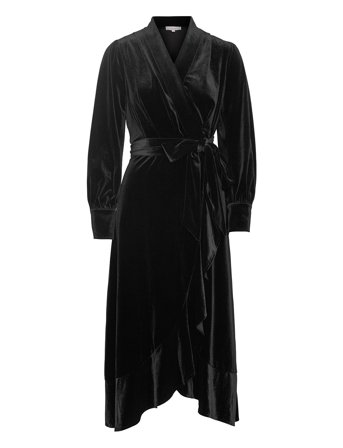 Iza Midi Dress Black Love Lolina