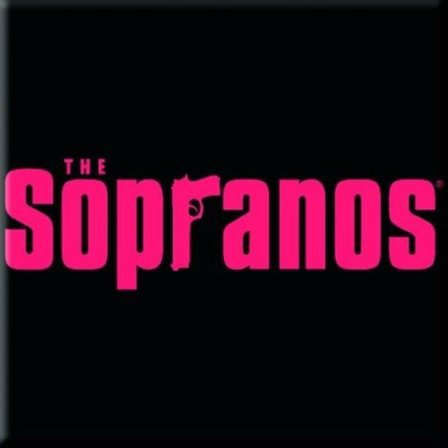 The Sopranos huvudlogotyp kylskåpsmagnet One Size Svart/Rosa