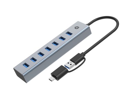 CONCEPTRONIC 7-Port Usb 3.0 Hub With Power