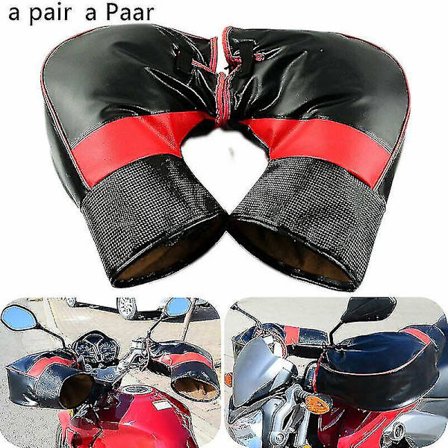 Motorcykel Handsker Motorcykel Scooter Varme Styrstang Muffer Handsker Dækning Vandafvisende