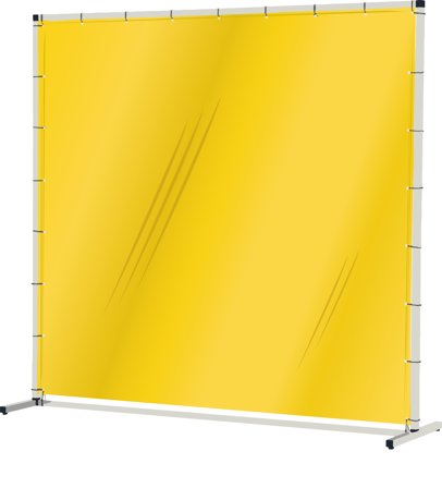 Industridraperier Björndraperiet104102 Sveiseskjerm 1,5 x 1,9 m, transparent Gul, Sveising