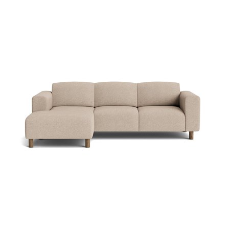 Toledo chaiselong sofa, venstrevendt - Loop Beige - 238x152x78 - Sofa, chaiselong