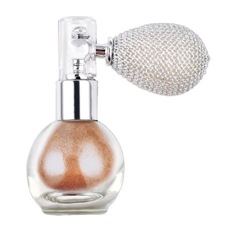 Glitter Kroppssmink Powder Lätt Textur Jämnt Spray Shiny Skin Highlighter Pulver för axel Arm Ben Brons
