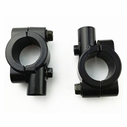 2 stk. Motorcykel Bakspejl Beslag Styrbøjle Spejle Montering med 8MM Grænseflade Styrbøjle Montering Adapter til Bakspejl Installation Motorcykel