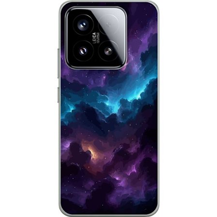 Kompatibelt Mobilskal till Xiaomi 15 Lila rymdnebulosa