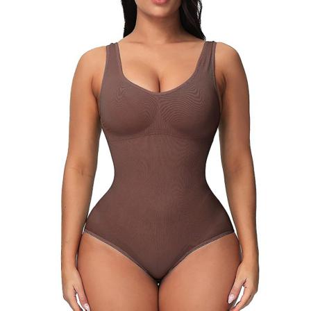Sajy Kvinnors Hög Midja Växelbar Knapplyftare Höft Och Höft Dark Brown 38