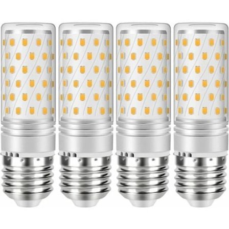 E27 LED-pærer 12W Kald hvit tilsvarende 120 W 1200 lm 6000K Ikke-dimbar AC220-240V, 4-pakning