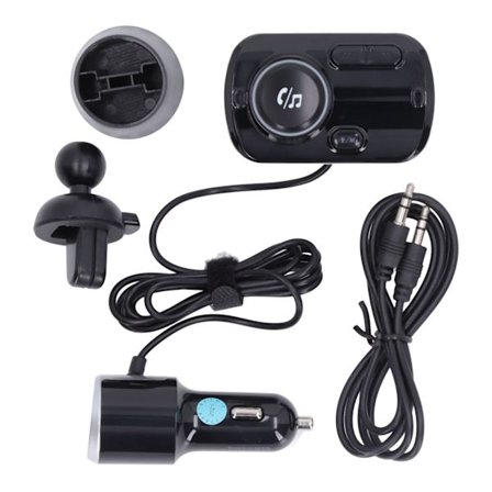 Bluetooth FM-sender for bil - Multifunksjonell håndfri-ringing QC3.0 hurtiglading Bluetooth-biladapter