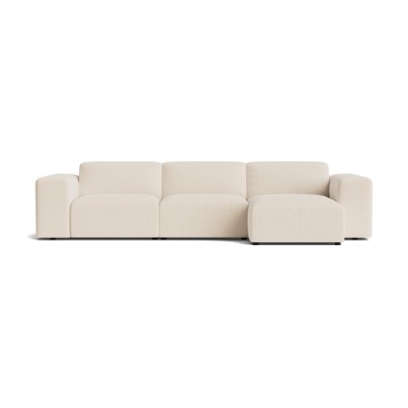 Soma chaiselong sofa, højrevendt - Lincoln Beige - 343x147x75 - Sofa, chaiselong