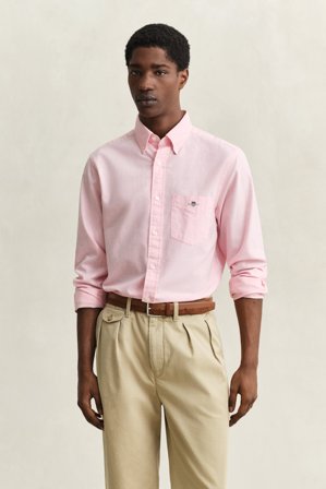 GANT Herren Regular Fit Classic Oxford-Hemd (L) Rosa