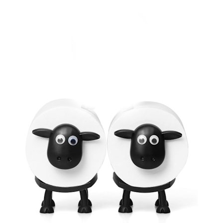 2 Får Toiletpapirholder - Sjov Toiletpapirholder Fritstående Badeværelsessæt - Sjovt Papirhåndklæde