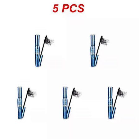 1-5 stk./parti Naturlig Krøllete Slank Mascara 3D Fiber Vipper Krem Vanntett Langvarig Øyesminke Svarte Øyevipper Kosmetikk