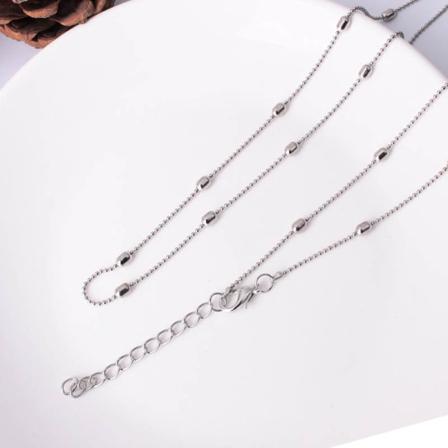 Summer Beach Kvinnor Midja Magkedjor Guld Silver Färger Kopparpärlor Halsband Kropp silver