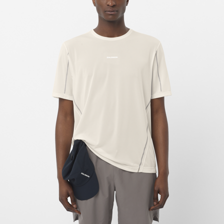 Salomon - T-Shirts Shkout Core Stlr Ss Tee M - Whisper White
