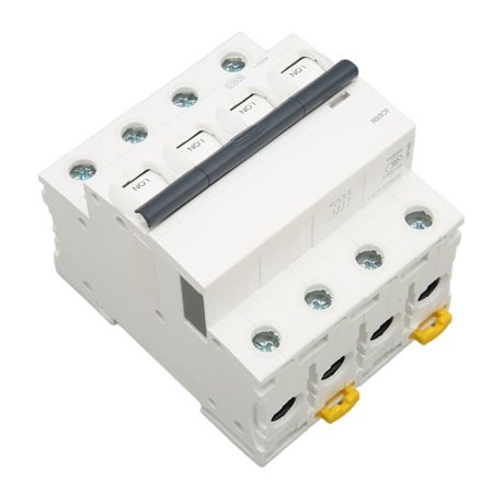 Miniatureafbryder PA66 Flammehæmmende Hus 4P Automatisk Afbryder til Kommerciel Bygning AC 400V 16A