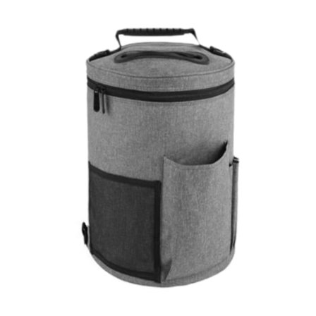 Strikke Skuldertaske Strikke Organizer Taske Cylinder Håndtaske Bærbar Garnholder Taske Uld Opbevaringstaske til Opbevaring af Garn Voksne