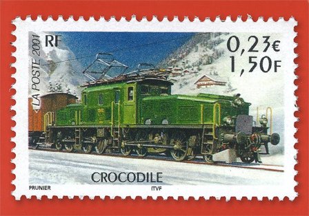Frankrig - Crocodile tog - Postfrisk helsag 2001