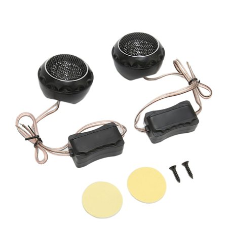 2 st Dome Tweeter 140W Metallisk Järn Högtalare Universell för Biljudsystem