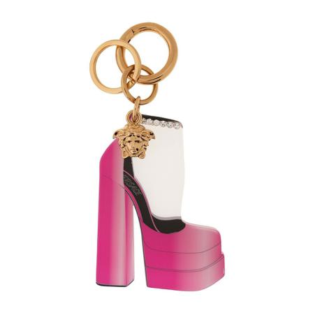 Versace, Shoe-shaped keyring Roze, Dames, Maat:ONE Size