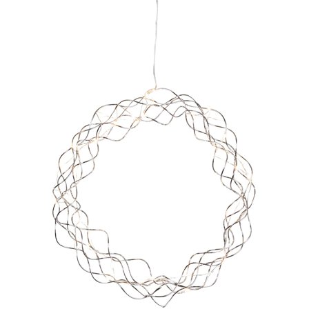 Star Trading - Dekorasjonsfigur 690-37 Curly Chrome 30Ljus Krom