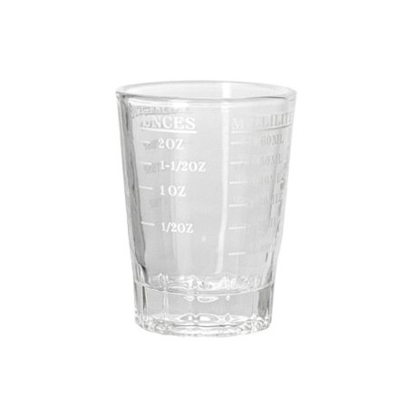 Espresso Shot Glas Shot Glas Mätkopp VIT 45ML 45ML