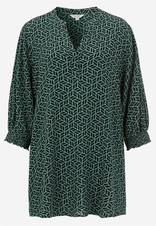 Cellbes of Sweden - Crepe tunika - grön/mönstrad - för damer - 46/48