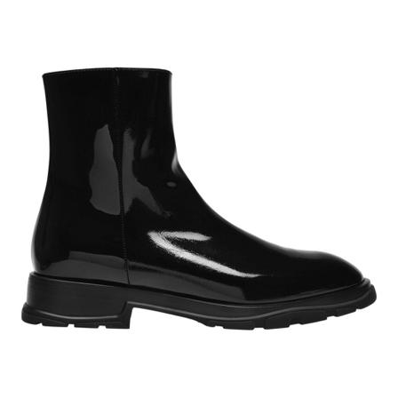 Alexander McQueen, Ankle Boots Leather Czarny, Mężczyzna, Rozmiar: 44 EU