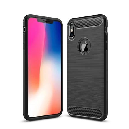 Iphone Xs Max Anti Shock Carbon Stöttålig Skal Svart