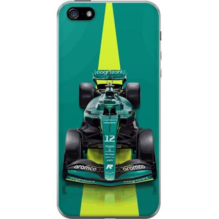 Yhteensopiva Puhelinkuori Apple Apple iPhone 5 Aston Martinin Formula 1 -auto vihreässä kilpailumuotoilussa, jossa on moderni studiosentuntma