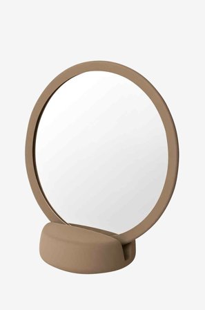 Blomus - Sminkespeil Sono, diameter 17 cm - Brun - Baderomstilbehør - Fra Homeroom
